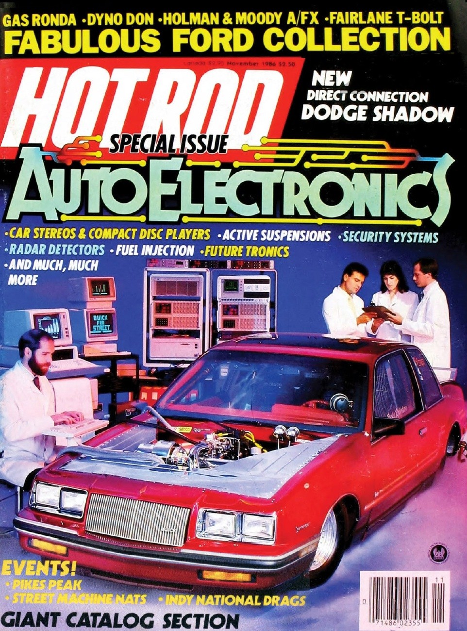 HOT ROD 1986 NOV - REGGIE’s ’55, FORD A/FXs, SHADOW - 1980-1989 - JIM'S